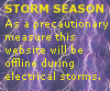 This website is offline during local electrical storms. This is a precautionary measure. Thank you.